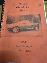 MGF sussex classic car parts parts catalogue 1994-2002