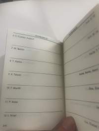 Suomen Sairaanhoitajaliitto kalenteri 1966