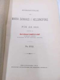 Årsberättelse från Maria sjukhus i Helsingfors för år 1912