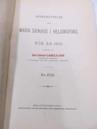 Årsberättelse från Maria sjukhus i Helsingfors för år 1912