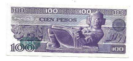 Meksiko 100 Pesos 1981  seteli