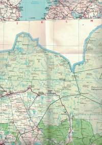 Metsähallituksen metsät 1:400 000 Erikoispainos Suomen tiekartasta 13 / 1970