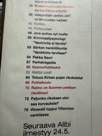 Alibi 2001 nr 5, katso sisällysluettelo