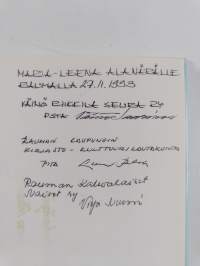 Ankkurivahti : jälkeenjääneitä papereita (signeerattu, tekijän omiste)