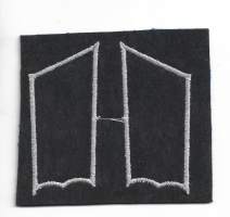 Kauluslaatat huolto leikkaamaton pari    -  arvomerkit