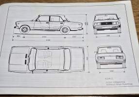 Lada 1300 S, 2107 ja 1600 SL  käyttö ja huolto-ohjeet 1987