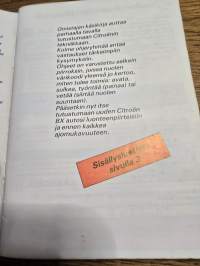 Citroen BX bensiini omistajan käsikirja 1989