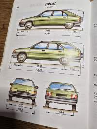 Citroen BX bensiini omistajan käsikirja 1989