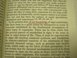 The Metabolism of Algae (tämä kappale osa Yhdysvaltain hallituksen kirjalahjoitusta Suomeen, Turun yliopistolle)