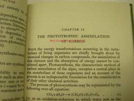 The Metabolism of Algae (tämä kappale osa Yhdysvaltain hallituksen kirjalahjoitusta Suomeen, Turun yliopistolle)