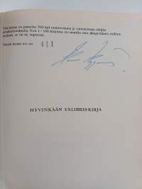 Hyvinkään Exlibris-kirja (signeerattu, numeroitu)