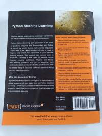 Python machine learning : unlock deeper insights into machine learning with this vital guide to cutting-edge predictive analysis