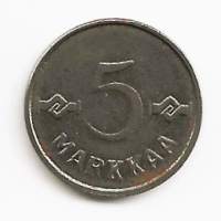 5 markkaa  1952