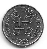 5 markkaa  1956