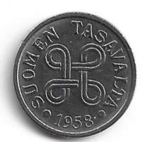5 markkaa  1958