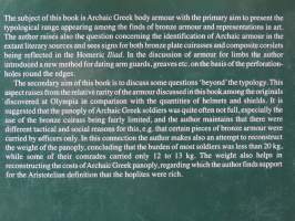 Archaiologia on Archaic Greek Body Armour