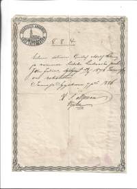 Papintodistus, Turku 1886