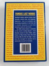 Famous Last Words : The Ultimate Dictionary of Quotations