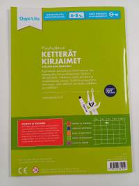 Pyyhittävä ketterät kirjaimet -puuhakirja 6-8 v : Kirjaimista ja tavuista sanoiksi!