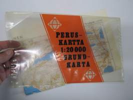 Riiainen peruskartta 1:20 000 1968, mm. paikkat Ruotsalainen, Rajakarin aukko, Saloluoto Iso Maisaari