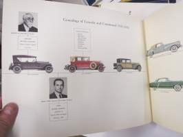 Lincoln - The Pursuit of Perfection - A history of fine motorcars (1921-1959) -mallivuoden 1959 Premiere &amp; Continental Mark IV mallien markkinointitueksi tehty esite