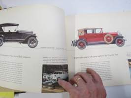 Lincoln - The Pursuit of Perfection - A history of fine motorcars (1921-1959) -mallivuoden 1959 Premiere &amp; Continental Mark IV mallien markkinointitueksi tehty esite