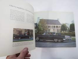 Lincoln - The Pursuit of Perfection - A history of fine motorcars (1921-1959) -mallivuoden 1959 Premiere &amp; Continental Mark IV mallien markkinointitueksi tehty esite