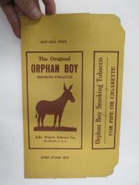The Original Orphan Boy Smoking Tobacco - John Weisert Tobacco Co., St. Louis, USA -käyttämätön tupakkapakkaus