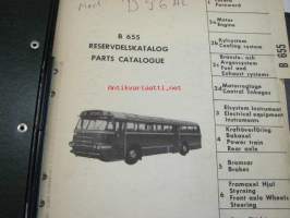 Volvo B 655 Reservdelskatalog, Parts Catalogue -varaosaluettelo
