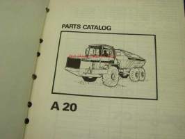 Volvo BM Michigan Euclid A20 articulated hauler parts catalog -varaosaluettelo