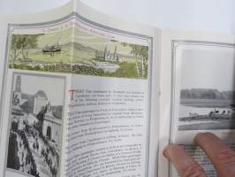 Scandinavian-American Line - New York - Oslo / Christiansand Copenhage -travel brochure / matkaesite III luokan matkustajille, sisältää suomenkielisen osuuden