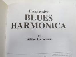 Blues Harmonica for beginners -huuliharpunsoiton alkeet (blues-musiikin tyyliin), sisältää CD-levyn