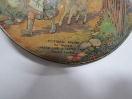 Mary Had A Little Lamb - Pictorial Record  No. 10,003 -78 rpm record / äänilevy, hyvin varhainen 6 tuuman tallenne