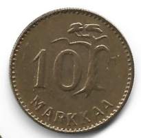 10  markkaa  1958 kapea 1