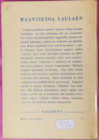 Maantietoa laulaen