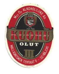 Kuohu   III Olut -  olutetiketti