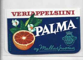 VeriappelsiiniPalma   -  juomaetiketti