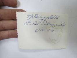 Eila Pienimäki, 6.10.1959 -nimikirjoitus  / signature - autograph