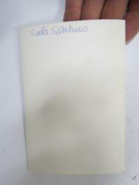 Tuula Siponius -nimikirjoitus  / signature - autograph