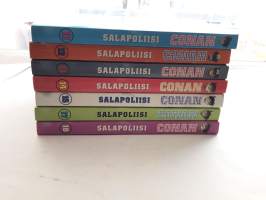 Salapoliisi Conan - mangakirjoja 11,12,13,14,15,17,18  (välistä puuttuu nro 16) yhteensä 7 kpl