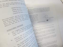 Zero Blast-n-peen Operational and parts service manual -kuulapuhalluskone, käyttöohjekirja + varaosaluettelo + kytkentäkaavio + erillinen opaskirja suomeksi