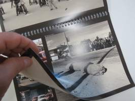 Itäharjun ajot 1955-1965 (Turku), kuva-albumi, 100 kpl painos, numeroitu 66/100 -Itäharju car &amp; motorcycle races, picture album, limited edition