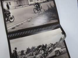 Itäharjun ajot 1955-1965 (Turku), kuva-albumi, 100 kpl painos, numeroitu 66/100 -Itäharju car &amp; motorcycle races, picture album, limited edition