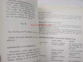 BM Grävmaskin G 612 -instrutionsbok -käyttöohjekirja ruotsiksi