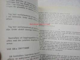 BM Grävmaskin G 612 -instrutionsbok -käyttöohjekirja ruotsiksi