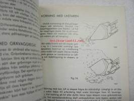BM Grävmaskin G 612 -instrutionsbok -käyttöohjekirja ruotsiksi