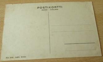 Postikortti : Lahti kirkko - ei kulkenut