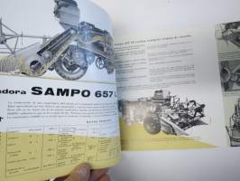 La cosechadora Sampo 657 LP automatica -leikkuupuimuri, myyntiesite espanjaksi