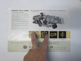 La cosechadora Sampo 657 LP automatica -leikkuupuimuri, myyntiesite espanjaksi