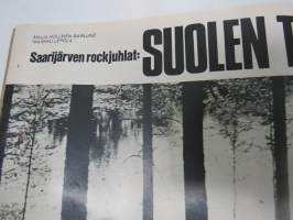 Apu 1973 nr 28, ilmestynyt 13.7.1973, sis. mm. seur. artikkelit / kuvat / mainokset; Kansikuva Irwin Goodman - Irwinin uusi elämänmuoto - aurinkoa, porkkanoita ja
